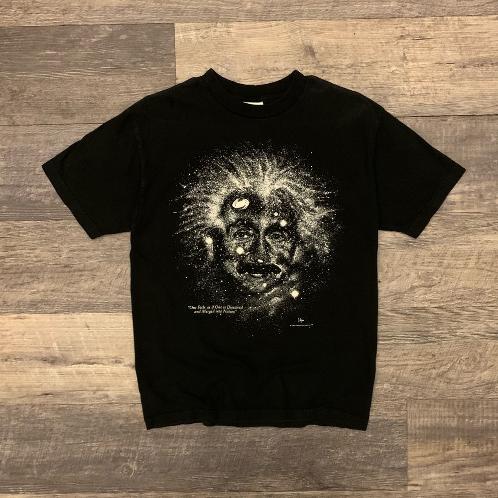 Vintage 1998 Albert Einstein Galaxy Science Shirt 
Men’s Size Medium